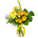 Желтый букет из роз и хризантем. Катар